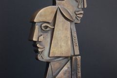 Statuetka, 26 Międzynarodowe Biennale Plakatu, Nagroda im. Józefa Mroszczaka, brąz, 2018 r.