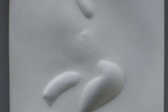 "Into The  White", gips, 14 x 10 cm, 2014 r.